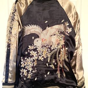 Silk embroidered jacket